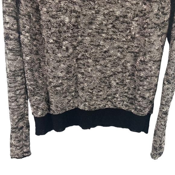 Eileen Fisher Melange Linen Twist Pullover Knit Sweater Size Small Black Casual - Picture 5 of 9